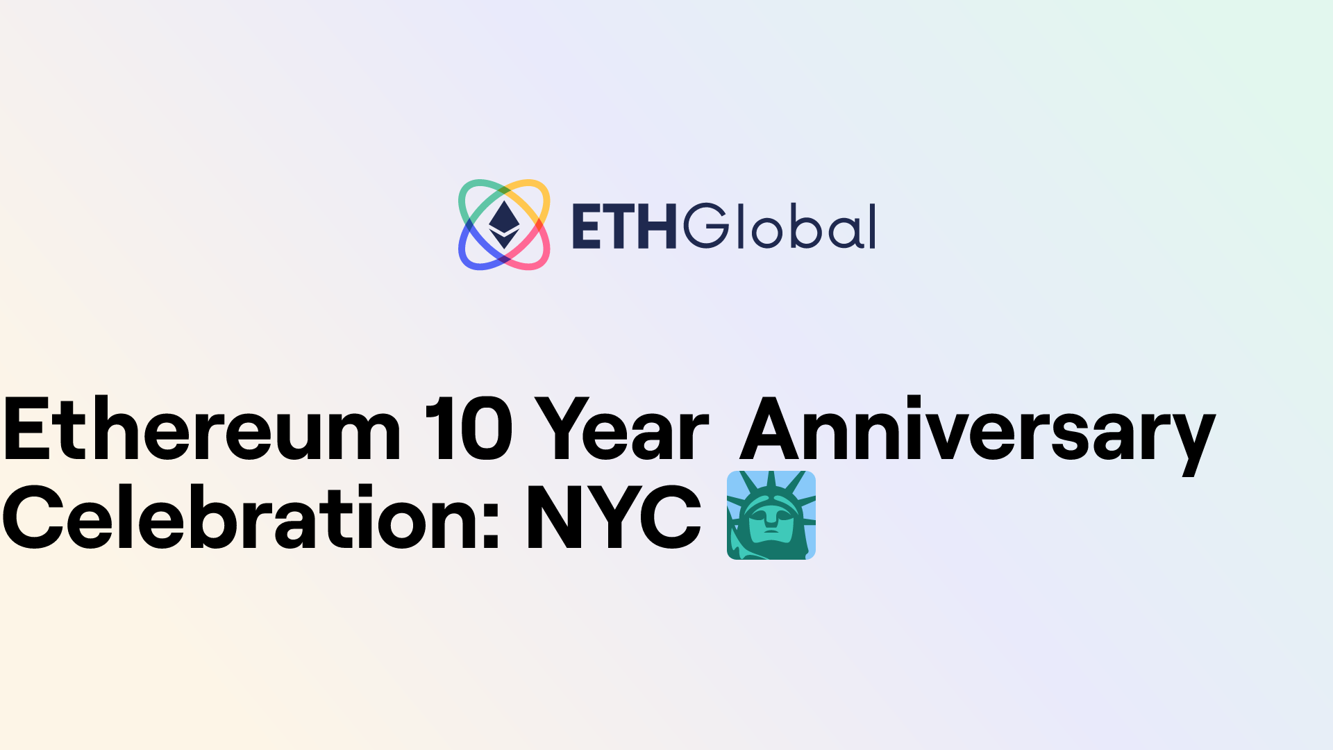Ethereum 10 Year Anniversary Celebration: NYC 🗽