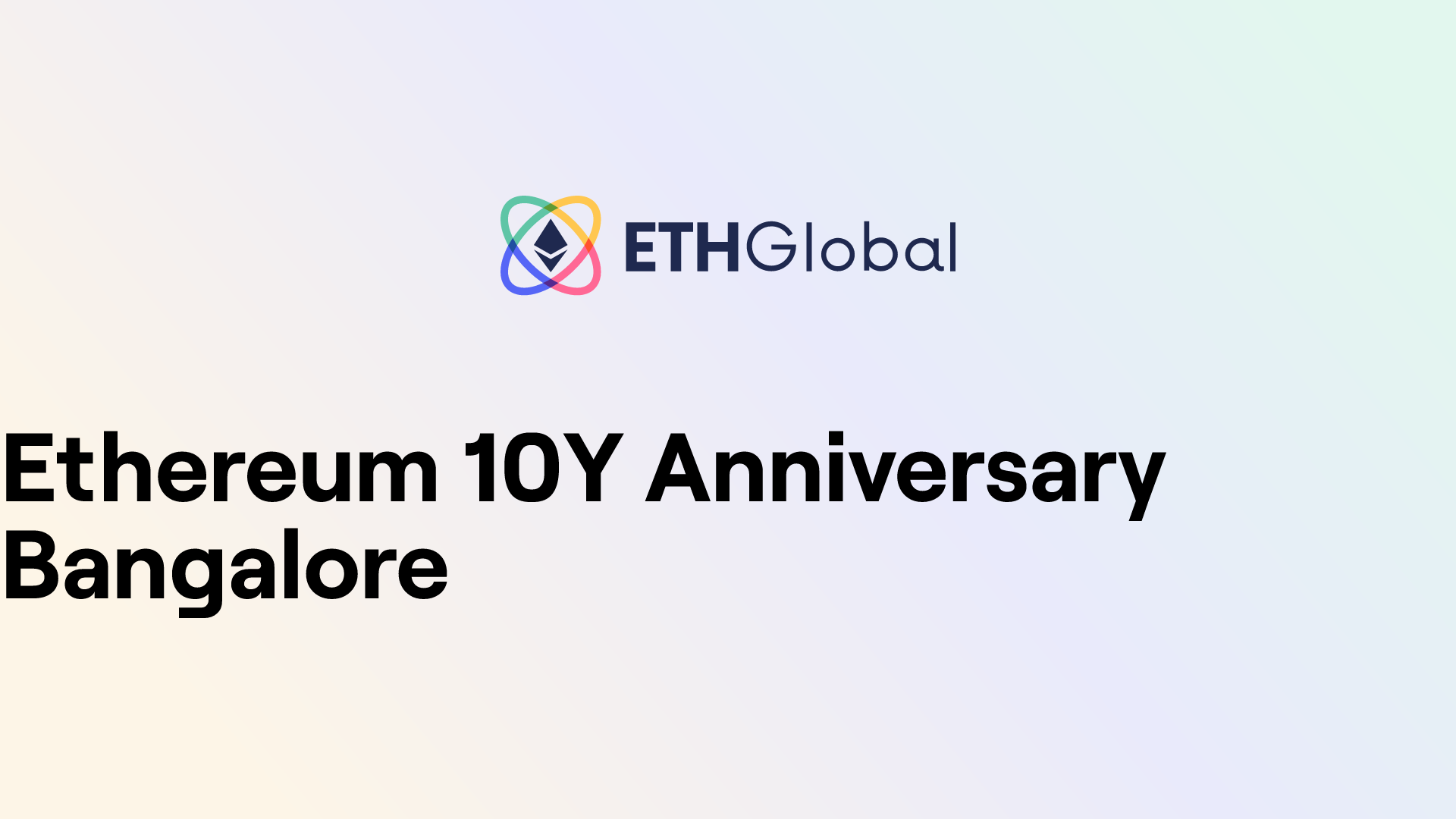 Ethereum 10Y Anniversary Bangalore